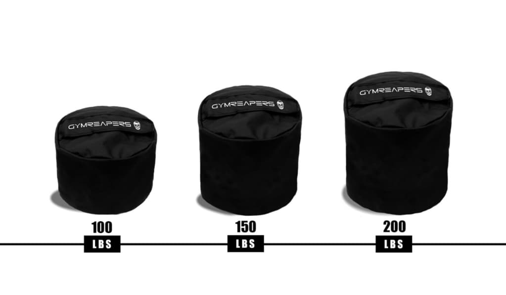 Gymreapers sandbag size options