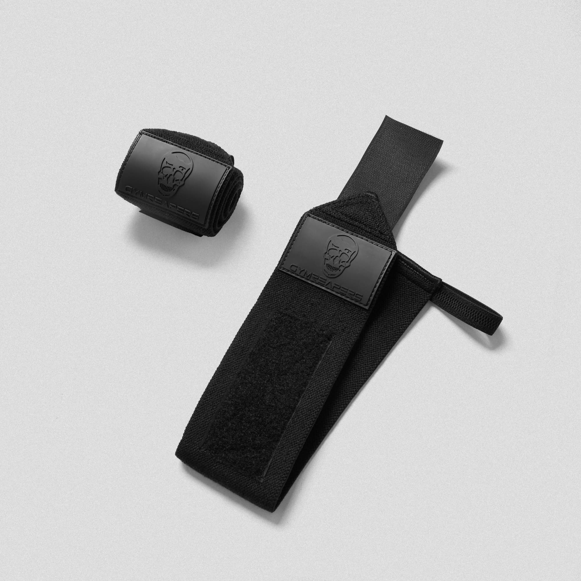 black/rubber wrist wraps bundle.