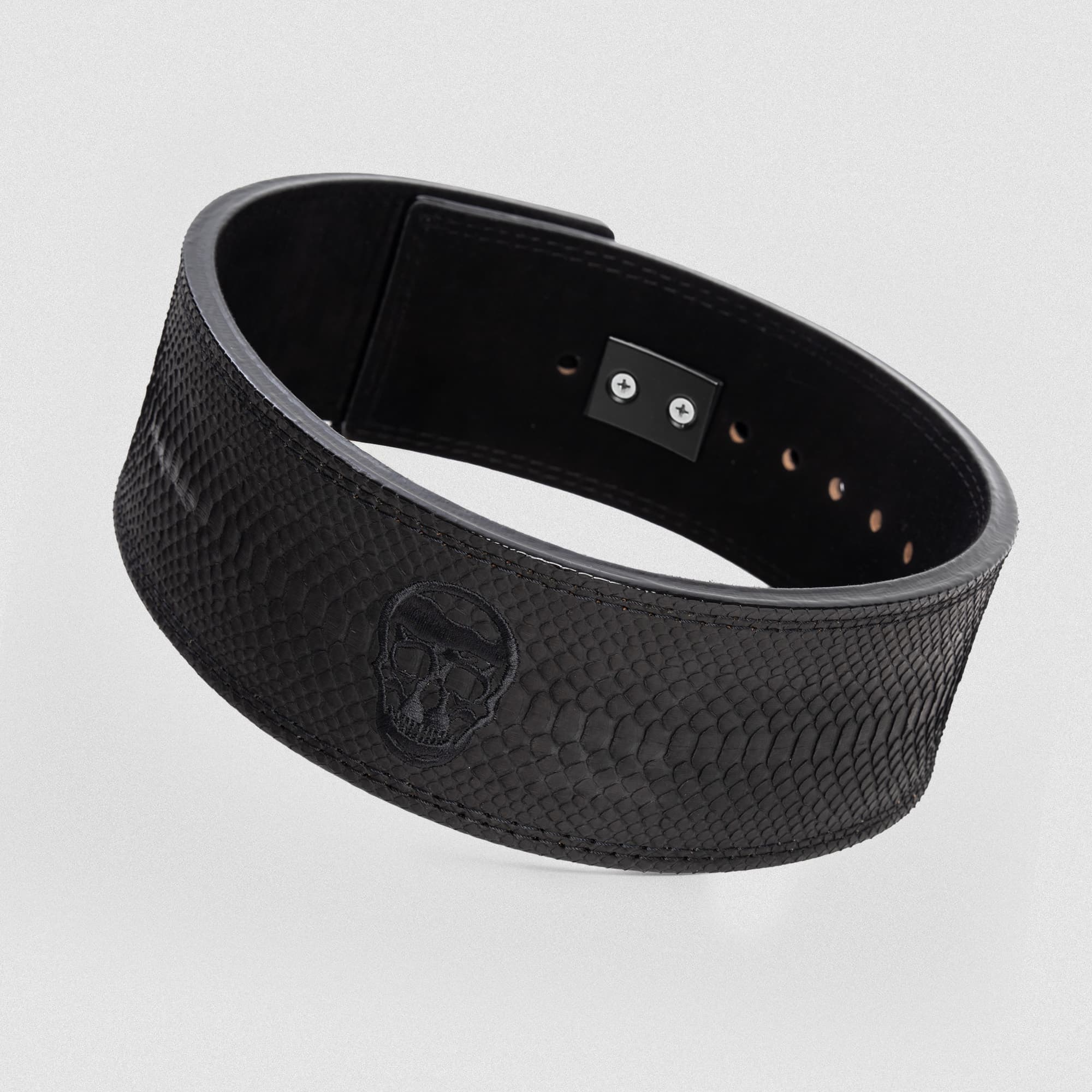 onyx python lever belt main image